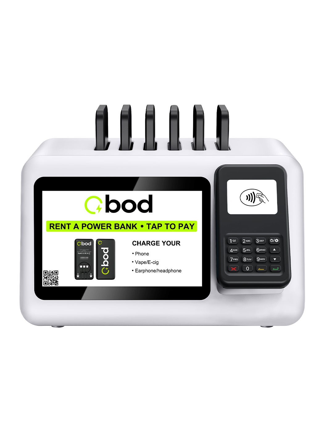 Station BOD Medium — borne de location de batteries portables 10 slots pour hôtels et restaurants